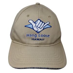 Hang Loose Hawaii Baseball Cap Beige OS Adjustable Surfware Hawaiian Classics